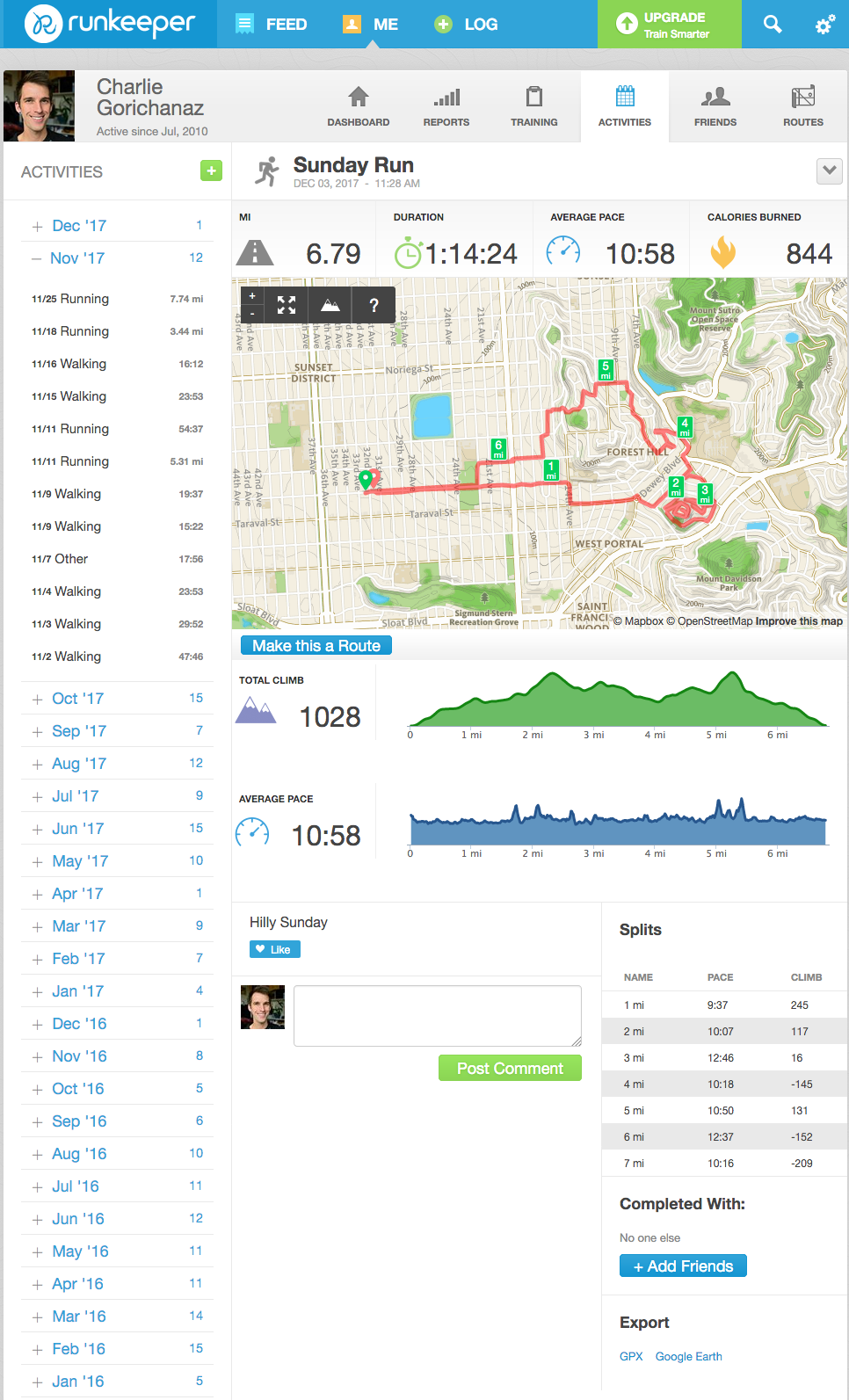 The original Runkeeper activity was still open in yet another tab, taunting me.