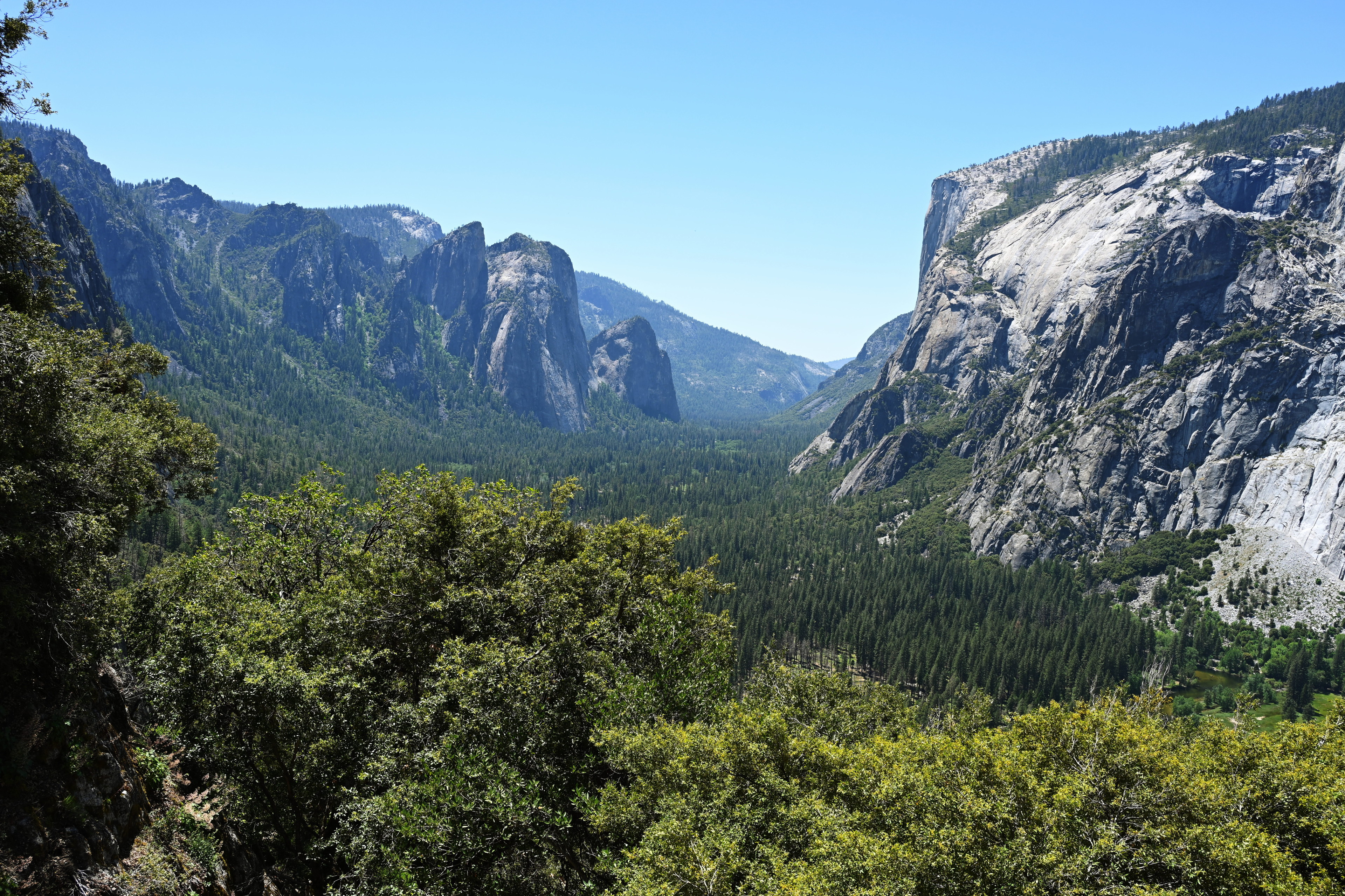 View of Yosemite Valley from the Four Mile Trail.