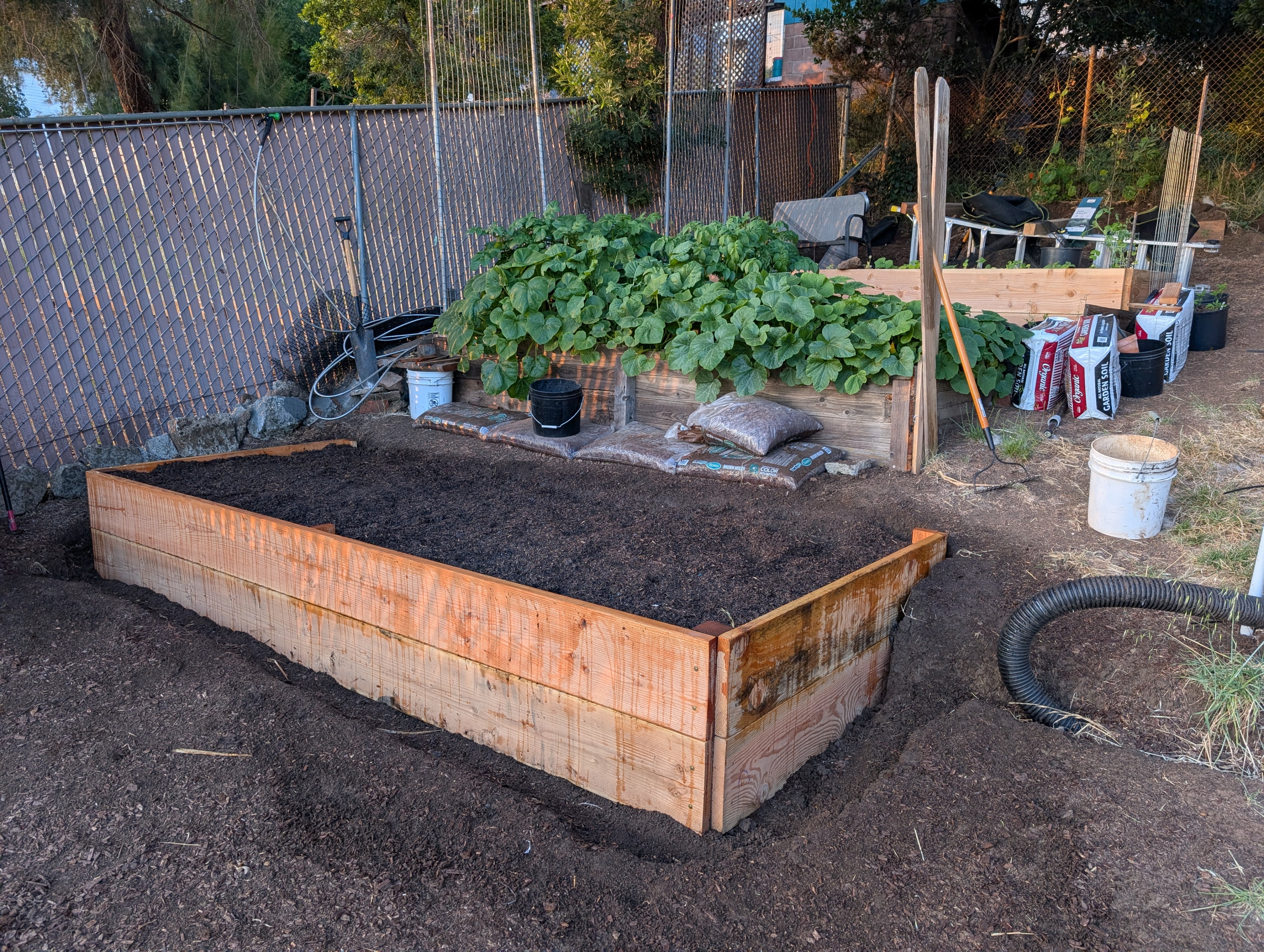 Third raised bed complete!
