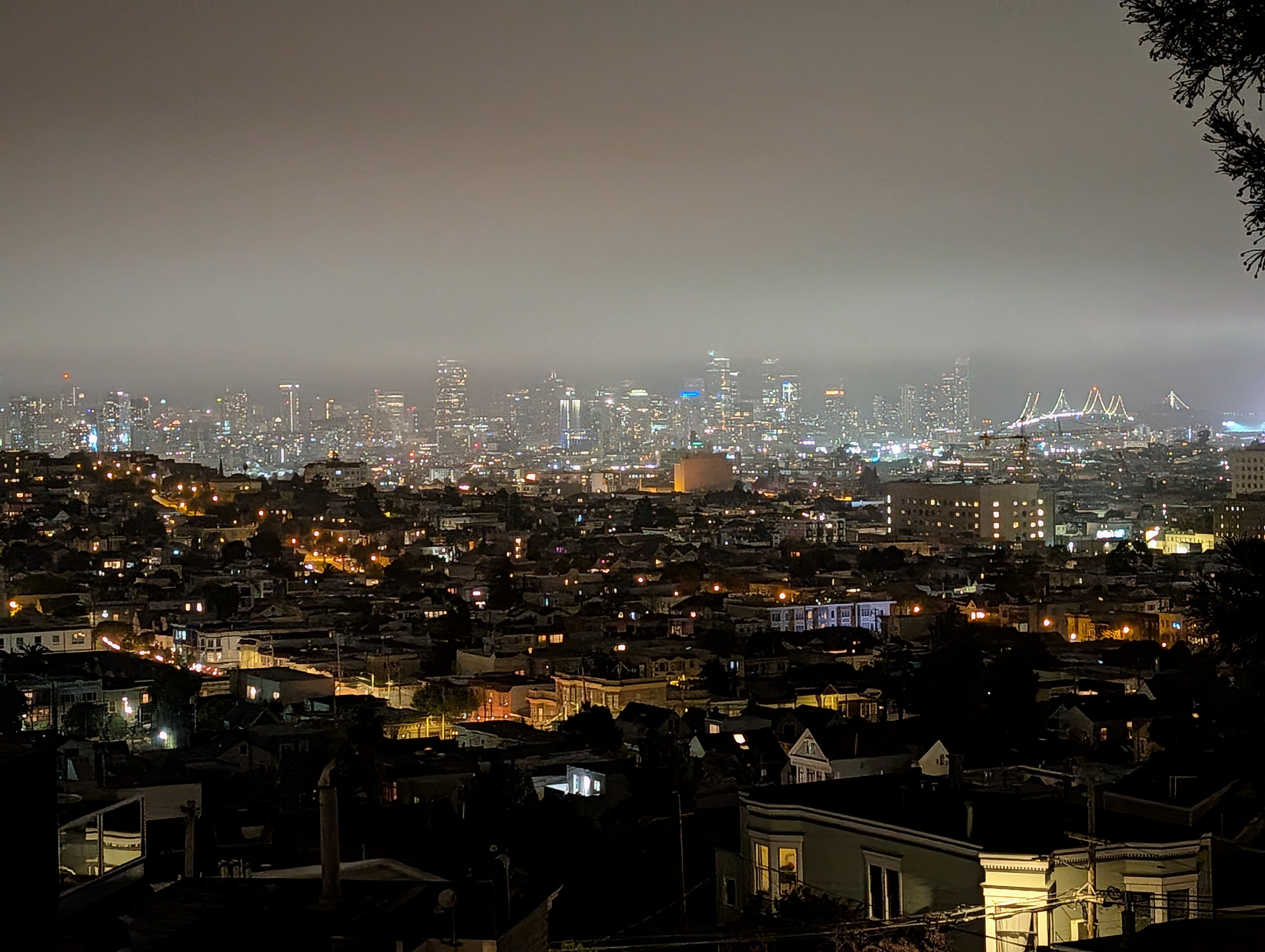 View of downtown San Francisco from Calvin's