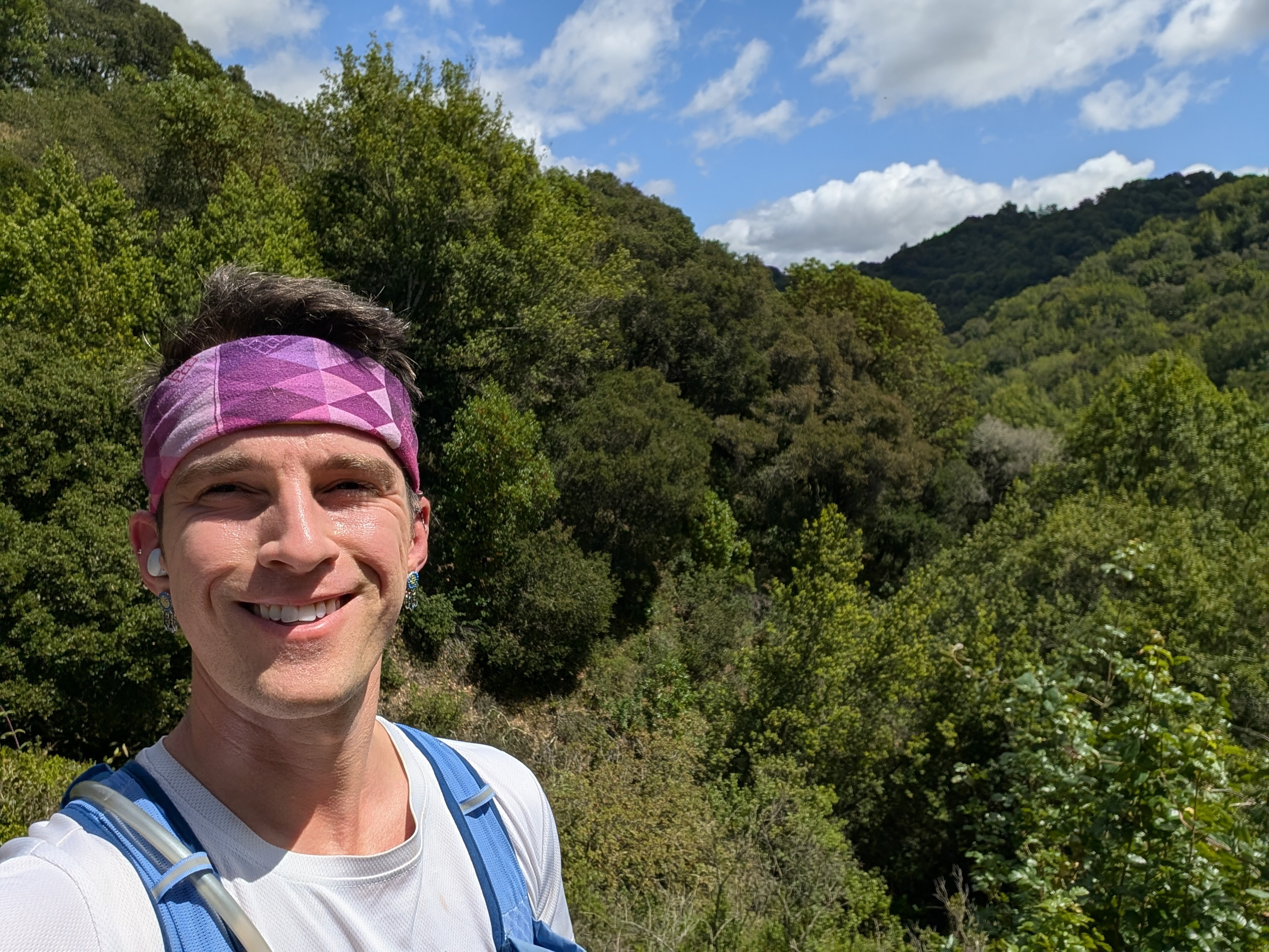Out for a run in Reinhardt Regional Redwood Forest
