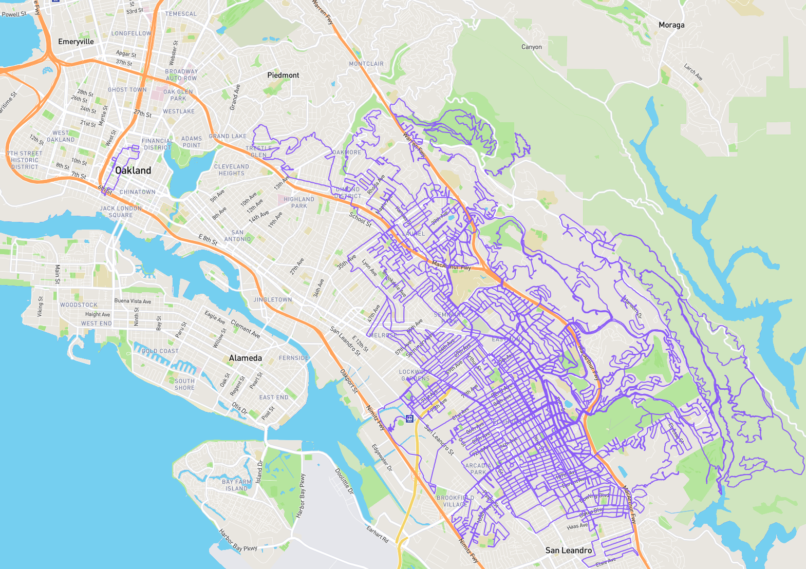 East Bay running completion