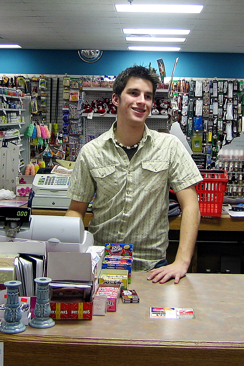 Working at the family store