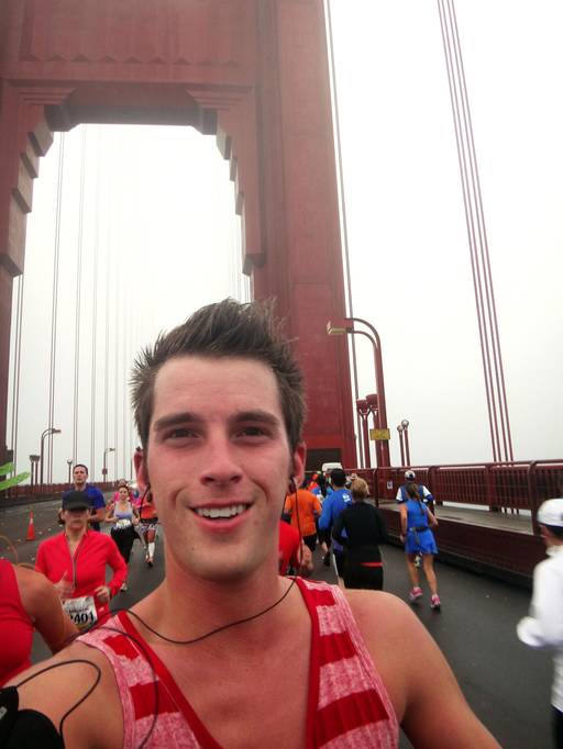 My first marathon, in San Francisco